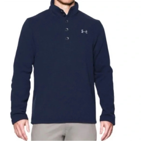 Under Armour Specialist Storm Sweater Coldgear Men's‎ Medium Navy Blue - Picture 1 of 11